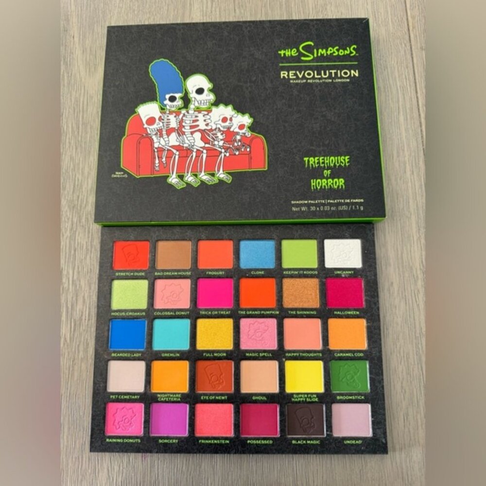 Makeup Revolution x The Simpsons Treehouse of Horror Eyeshadow Palette